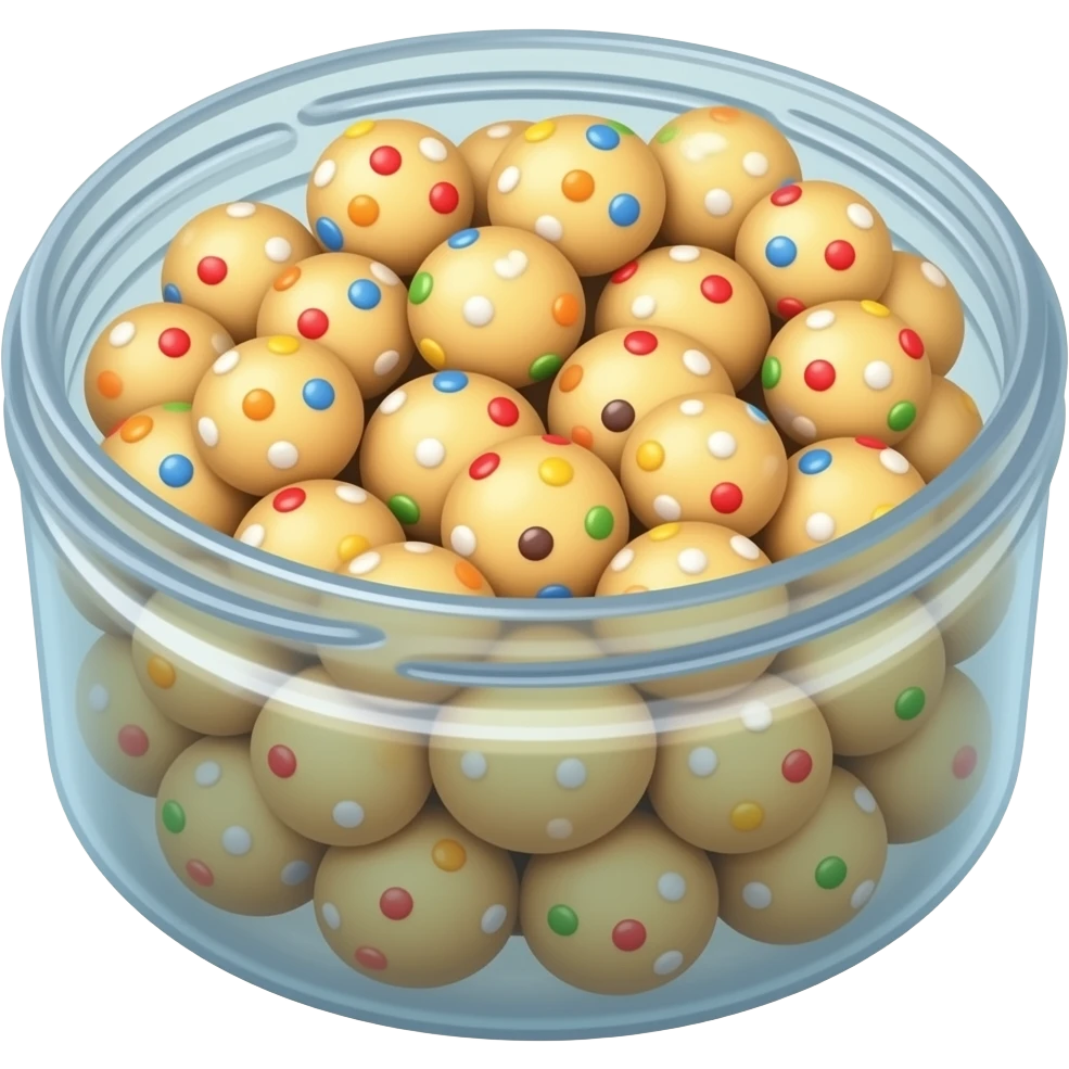 container with hagelslag emoji