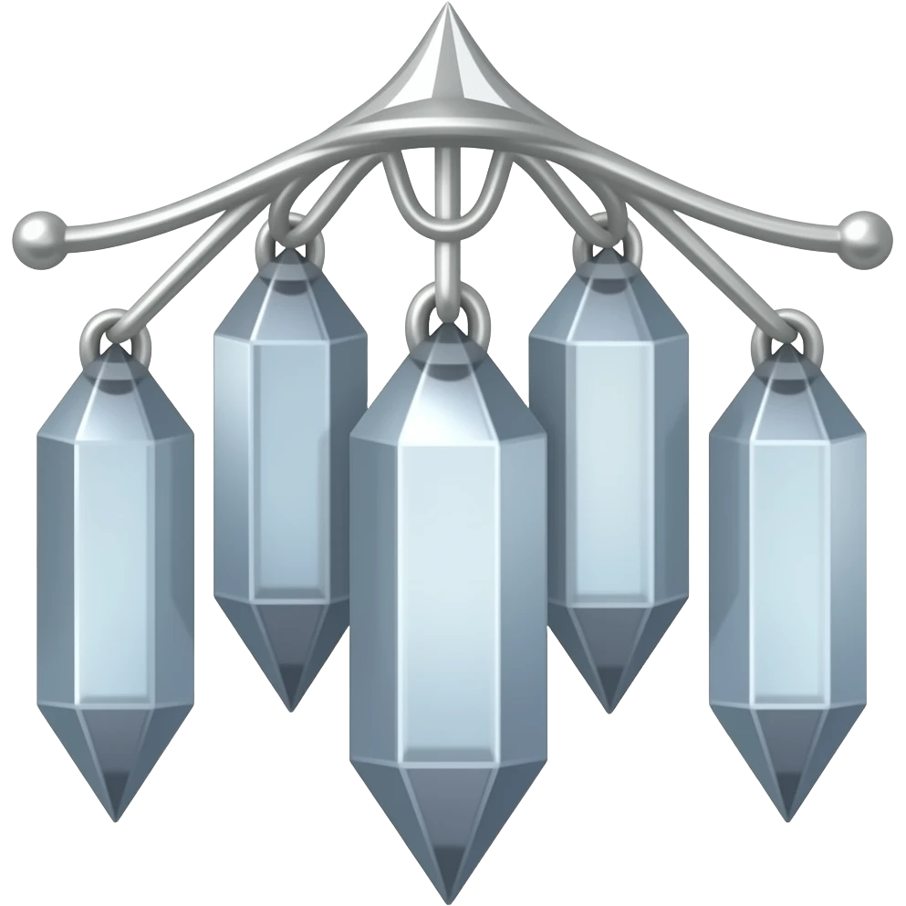 Hanging crystals emoji