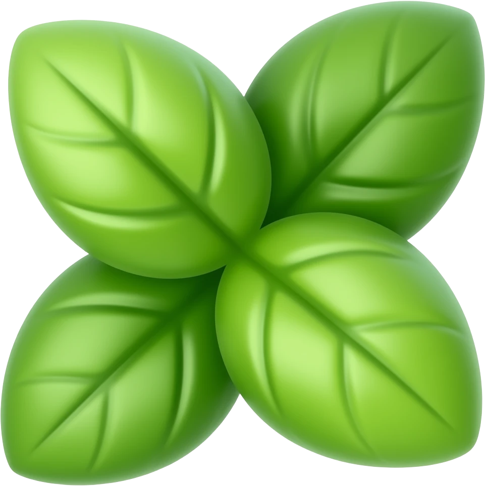 basil leaves emoji