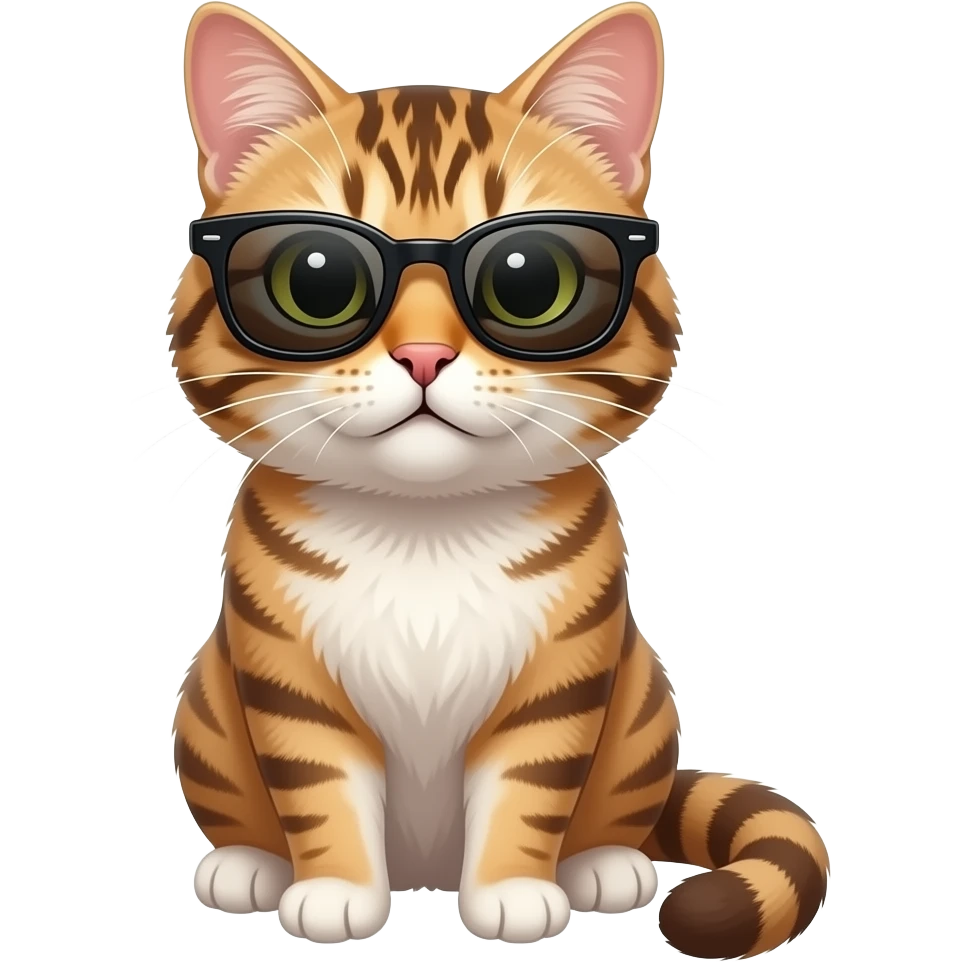 Cat wearing sunglasses emoji