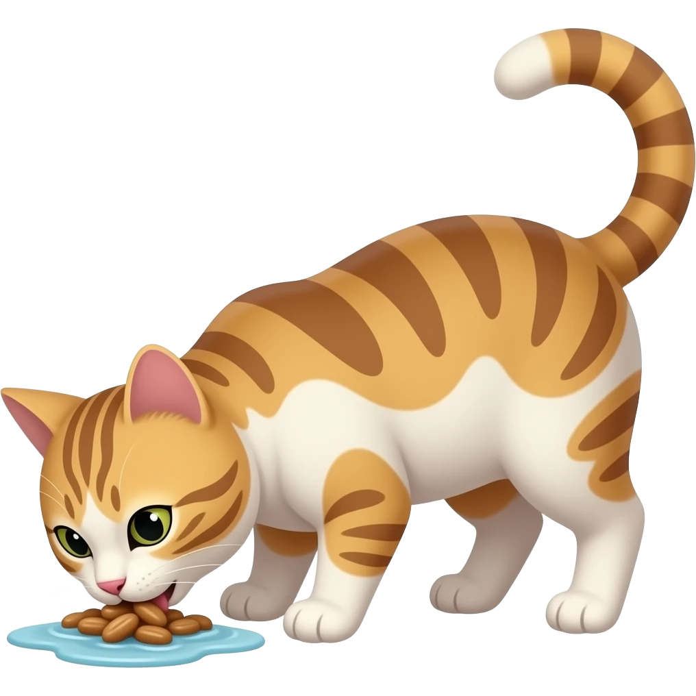 A cat is eating my washroom emoji