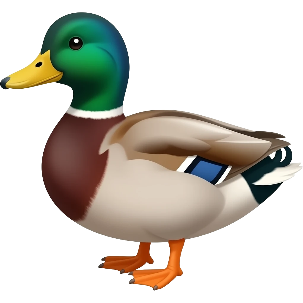Cartoon mallard emoji