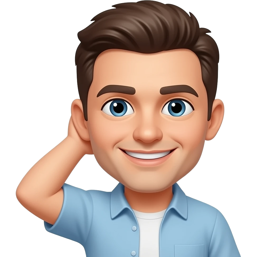 hand behind ear smirk emoji