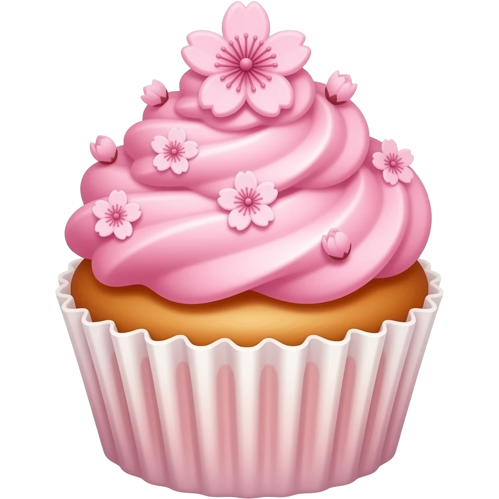Sakura cupcake emoji