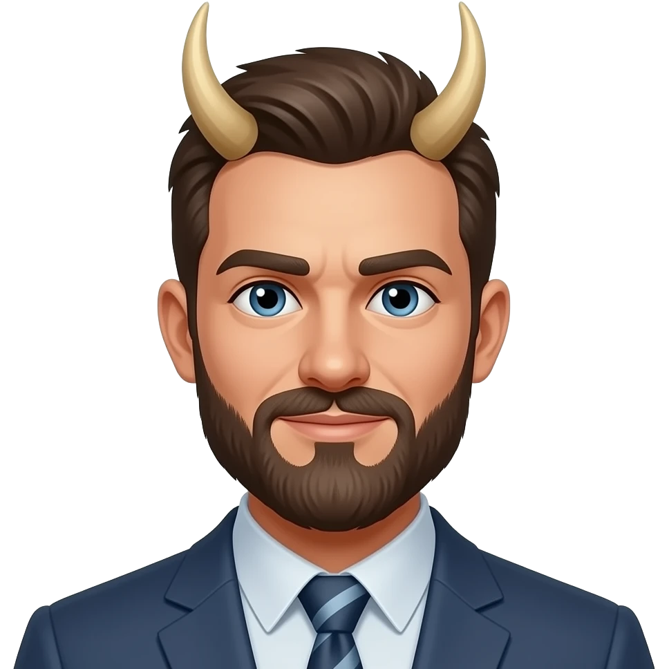 bicorns man with horns emoji