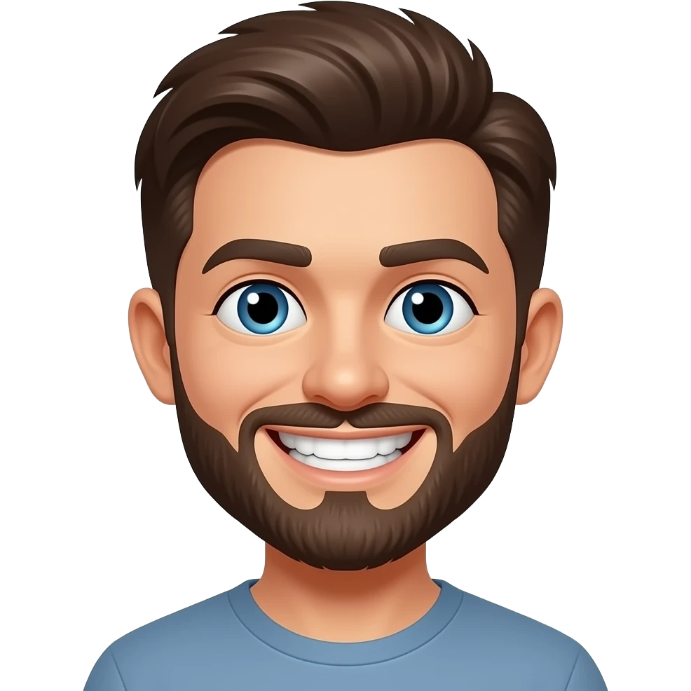 An emoji smiling with bad teeth emoji