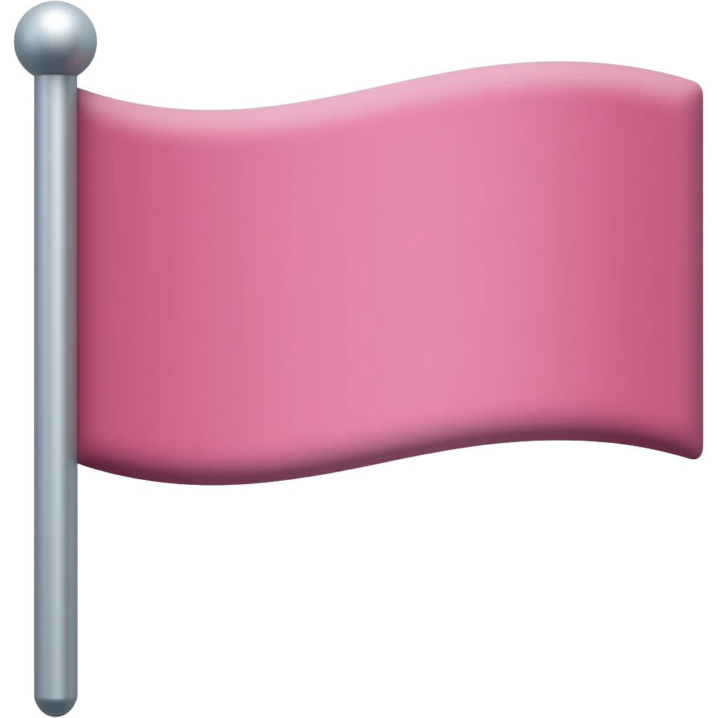 Pink flag emoji