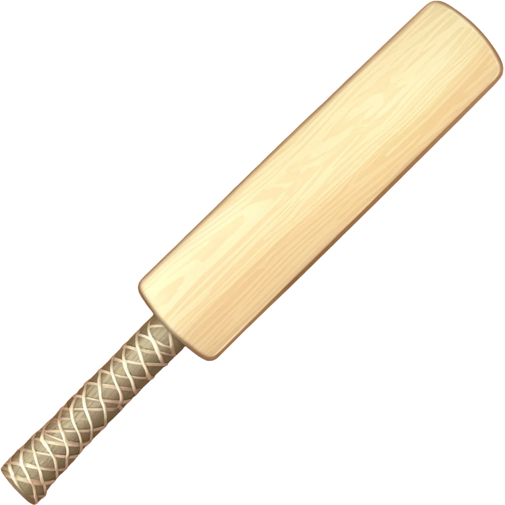 Cricket bat emoji