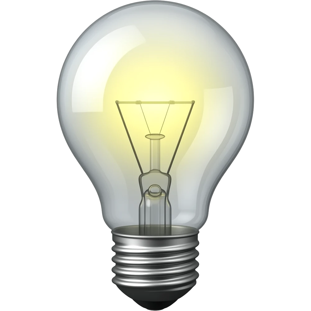 light bulb emoji