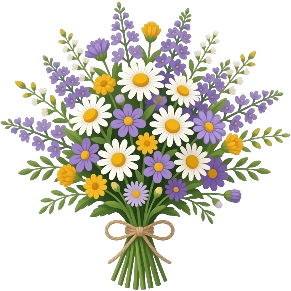 I need a wildflower bouquet emojiI emoji