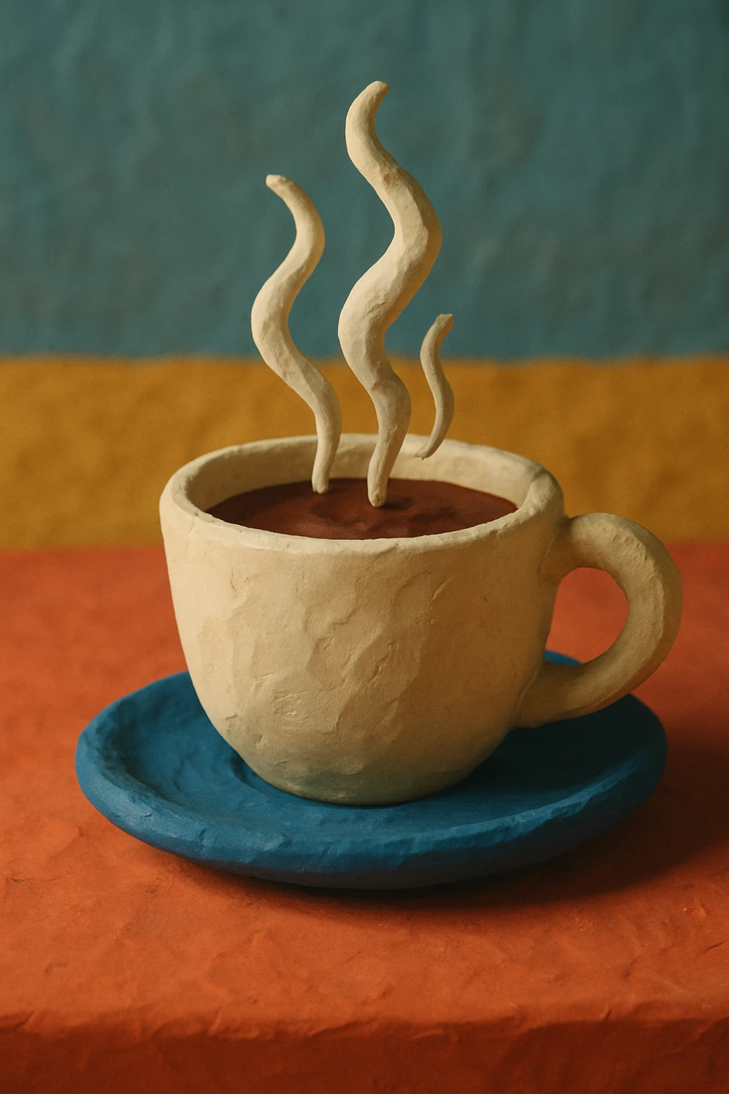 A steaming cup of coffee emoji