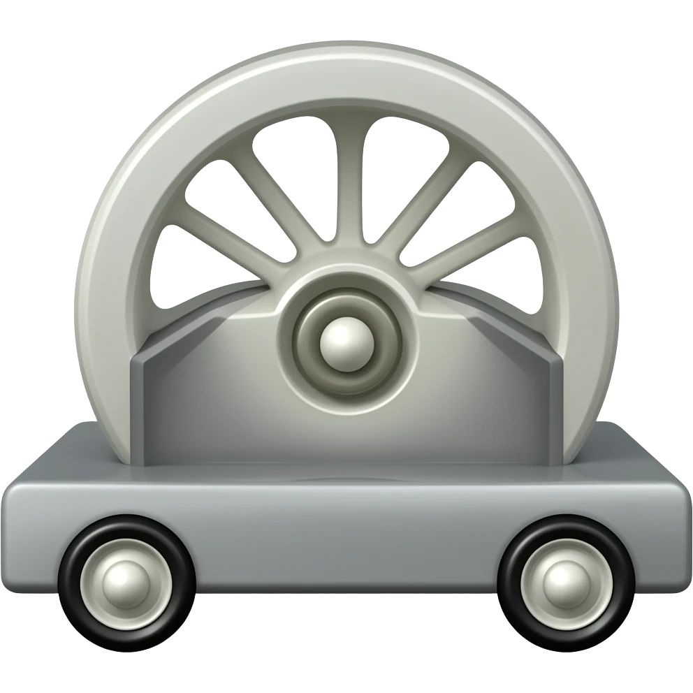 machine on wheels emoji