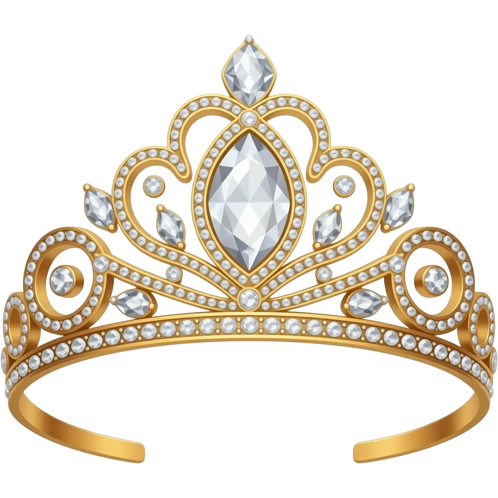 diamond crystal tiara gold dainty sparkle emoji