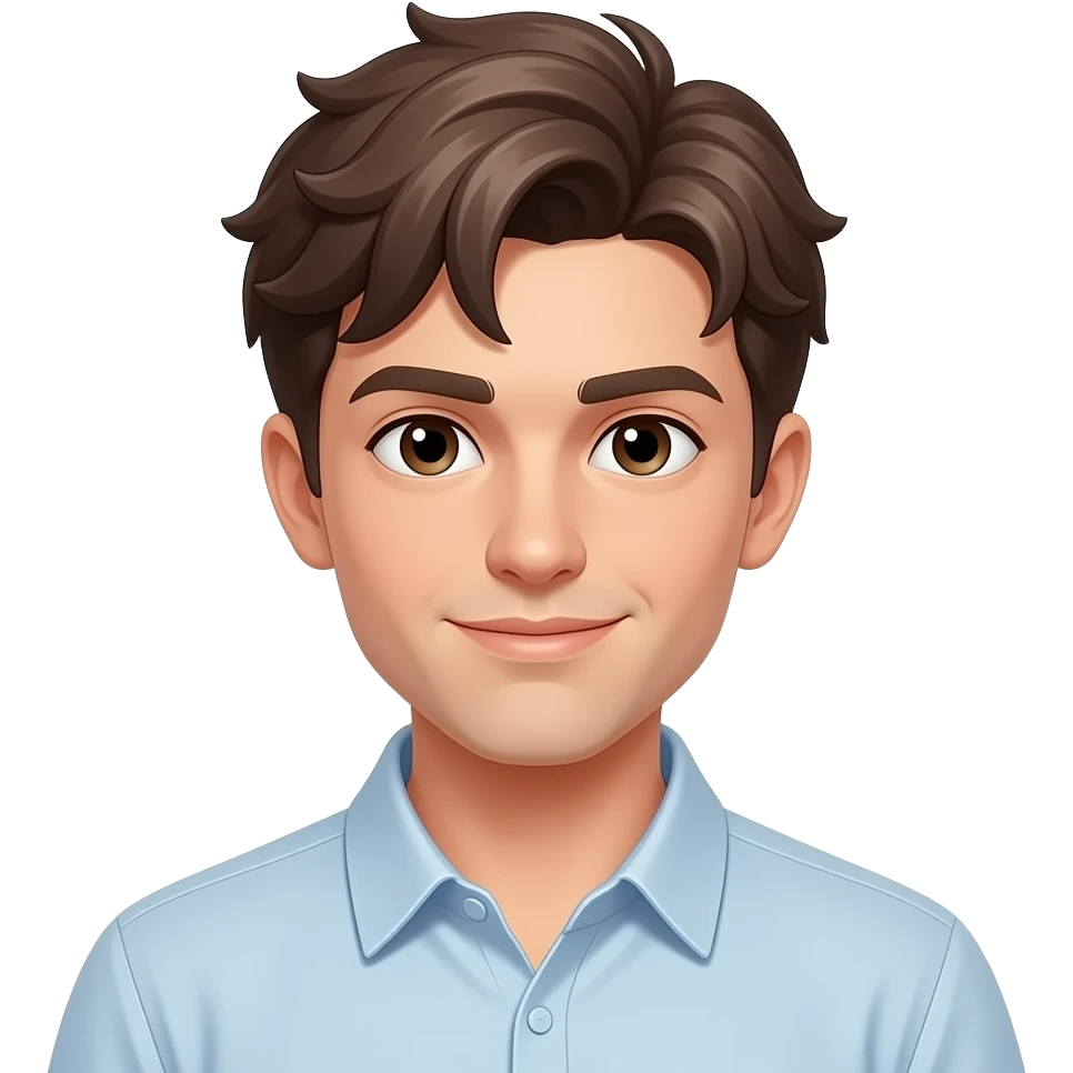 Make a sigma mogging 10/10 face with fluffy hair emoji