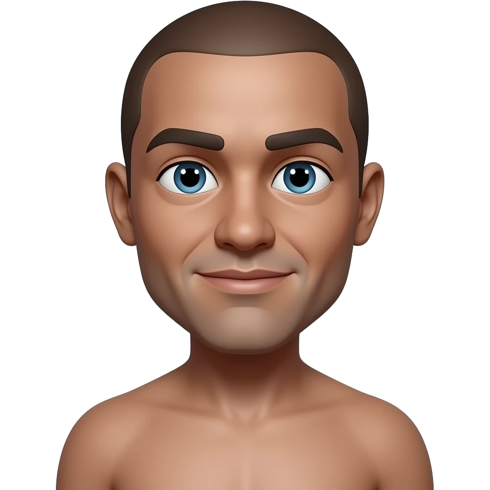 Megamind but he is naked emoji
