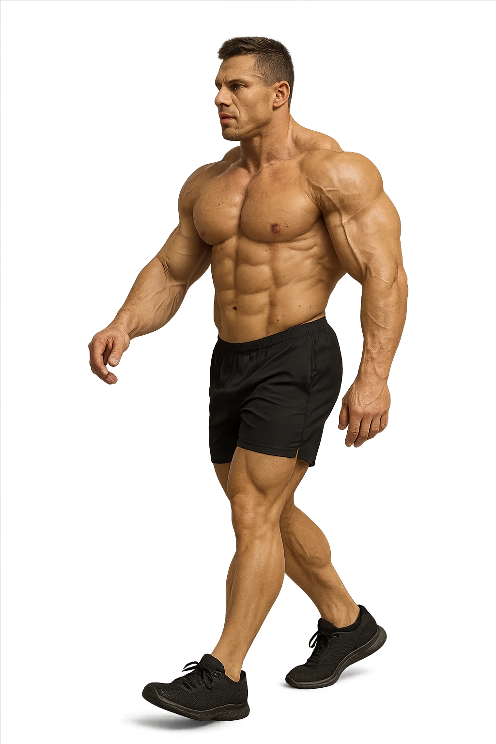 BODYBUILDER CHE PASSEGGIA, IPERREALISTICO 4K emoji