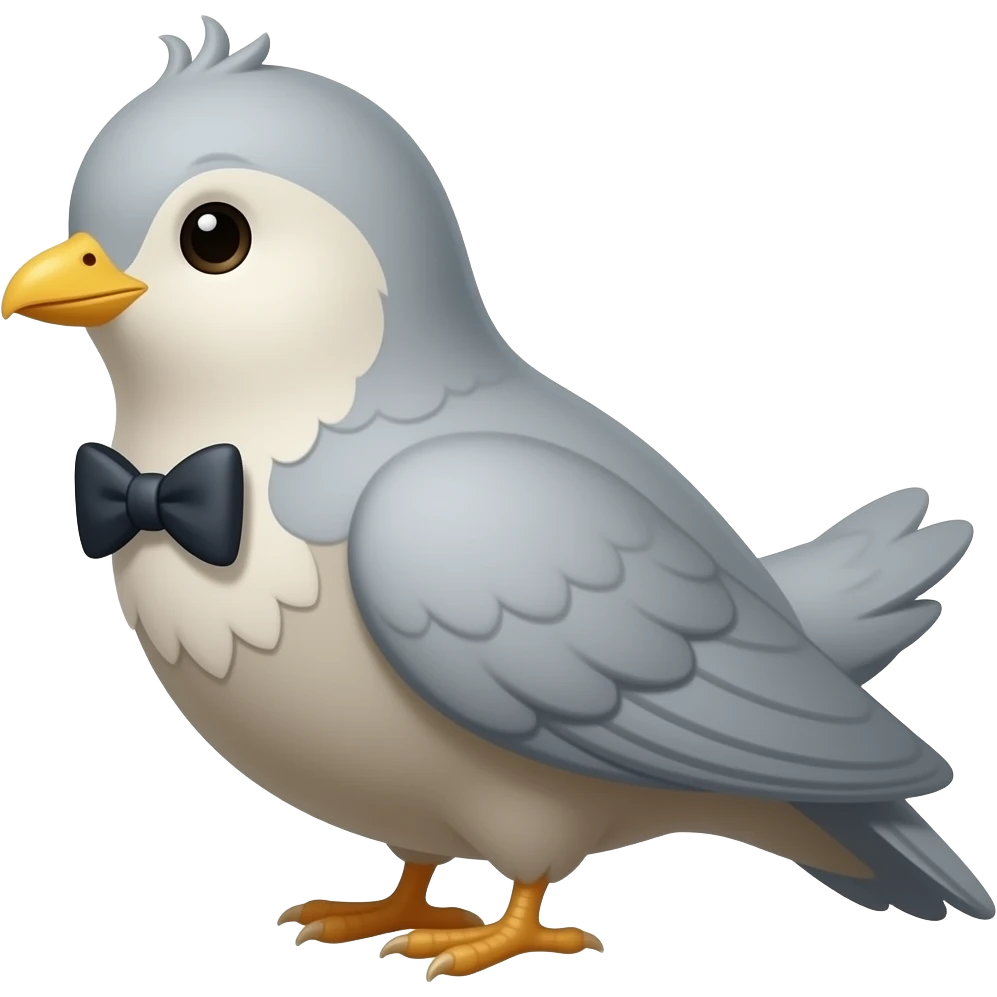 Papyonlu kuş emoji