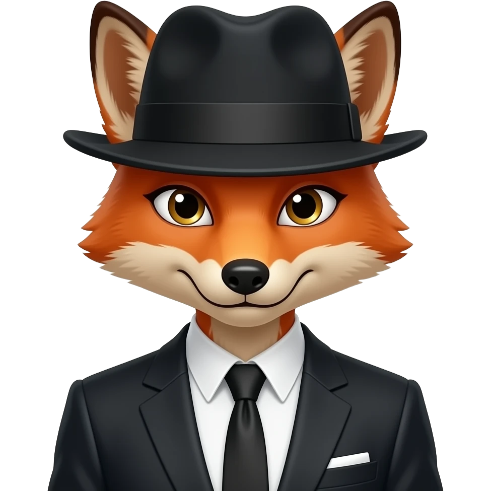 Thug womanfox gangster emoji