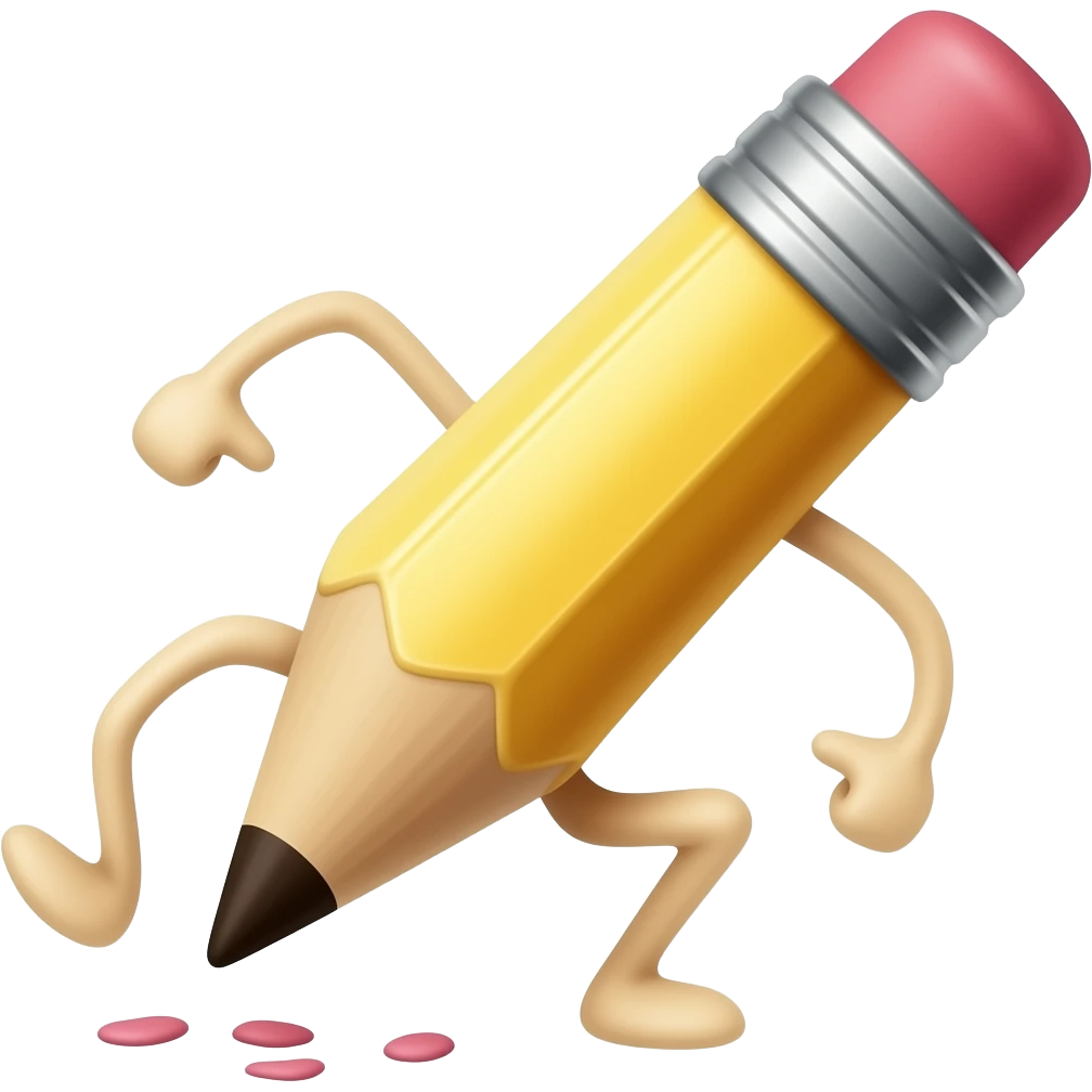 Dancing pencil ✏️ emoji