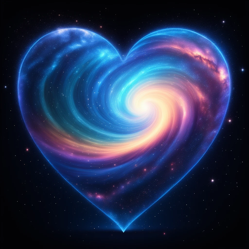 heart with a swirling galaxy emoji