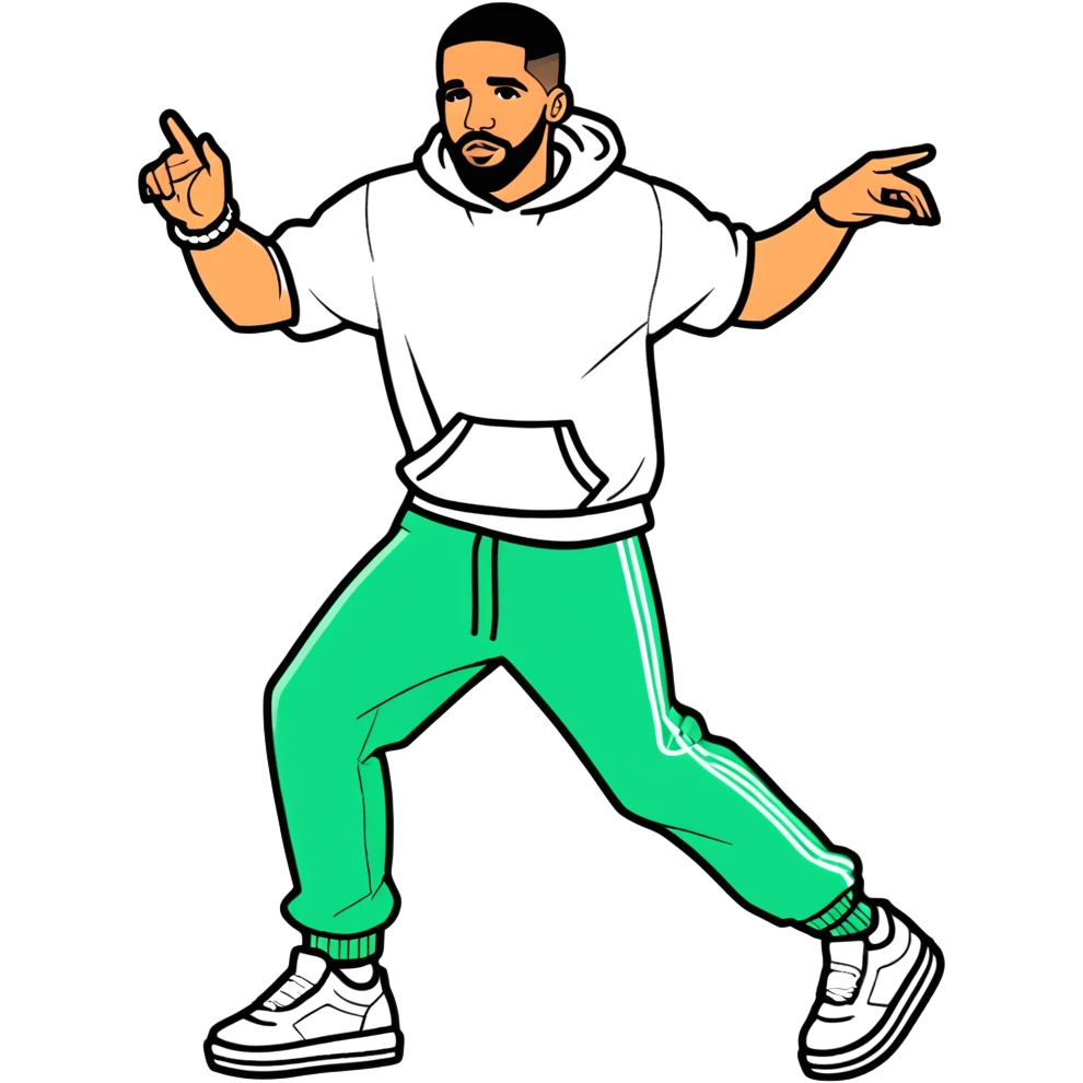 Drake Aubrey Graham dancing  emoji