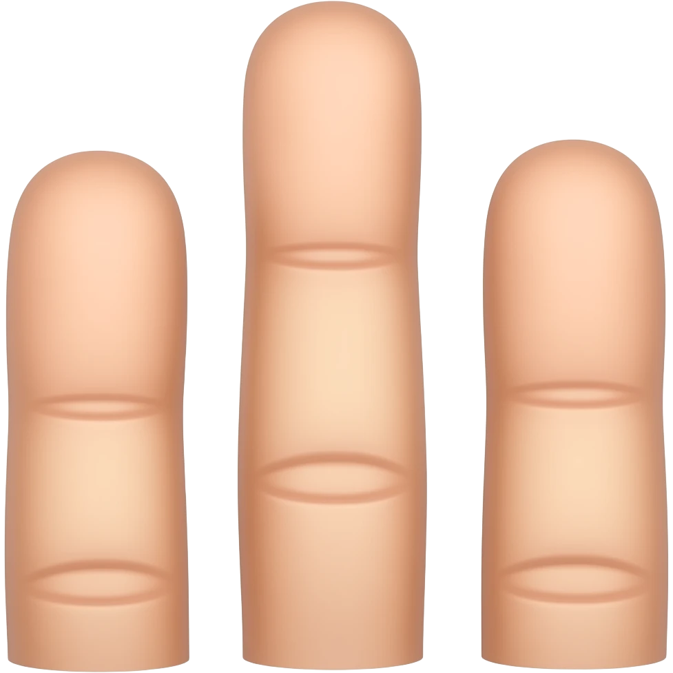 Three fingers emoji