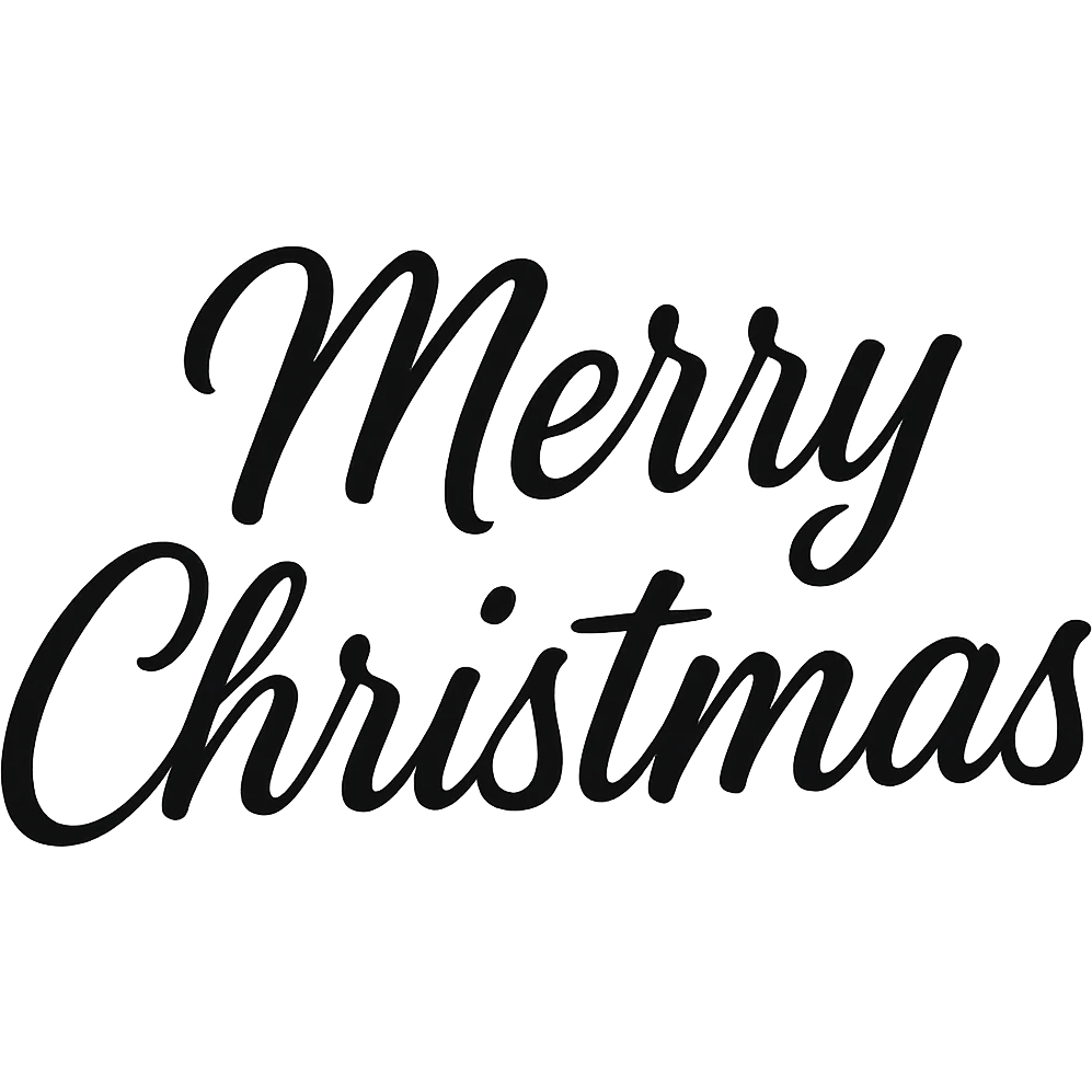 Merry christmas text, remove background, better font emoji