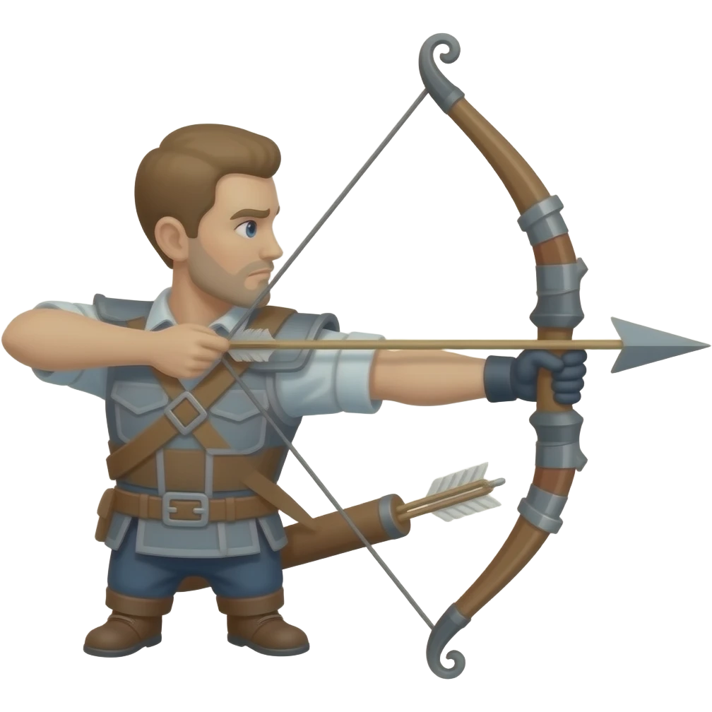 bow and arrow emoji only wepon no person only just bow and arrow emoji
