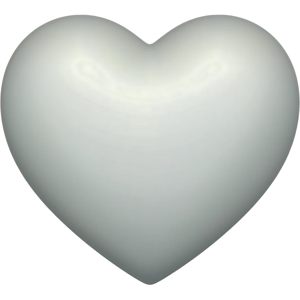 White heart emoji
