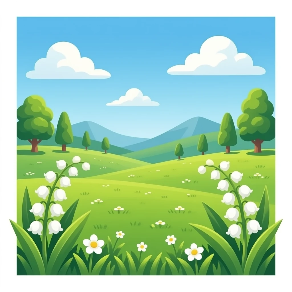 1er mai fête  du muguet, douceur, bonheur emoji