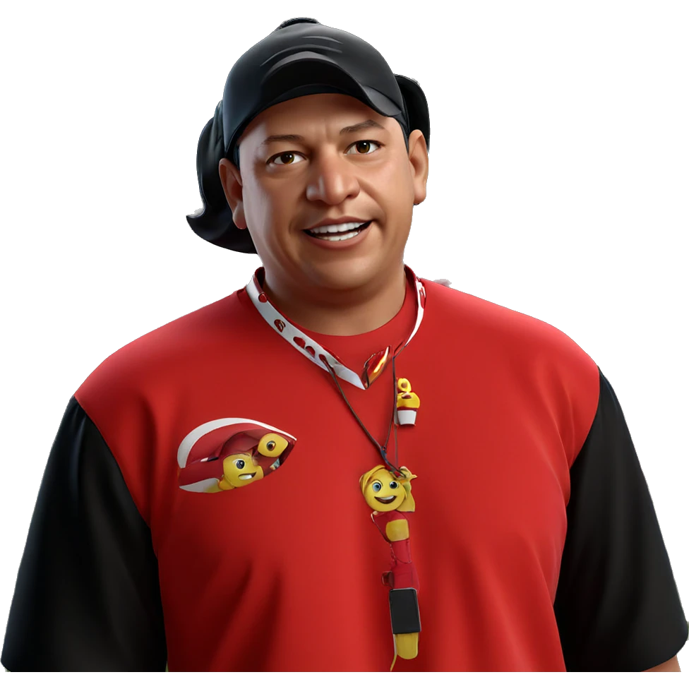 smiling boy in red shirt emoji