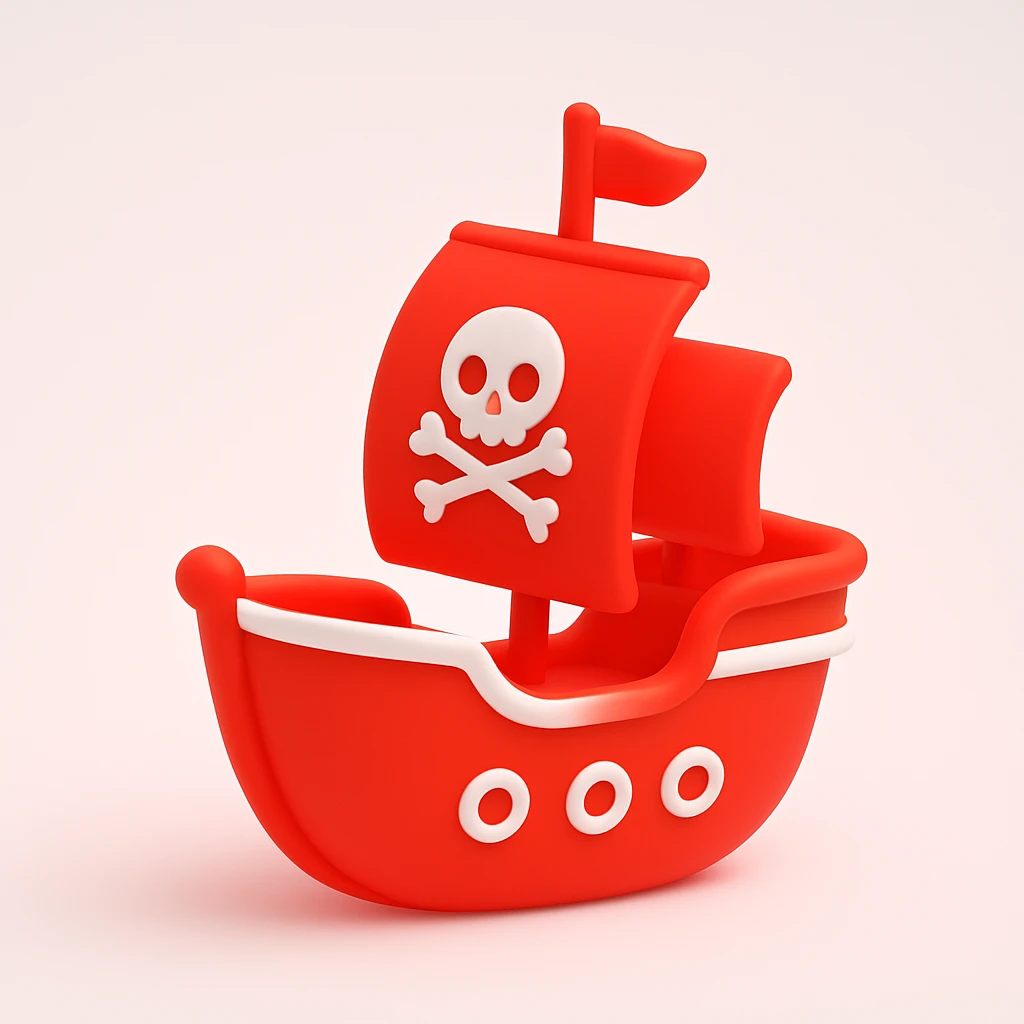 pirate ship emoji