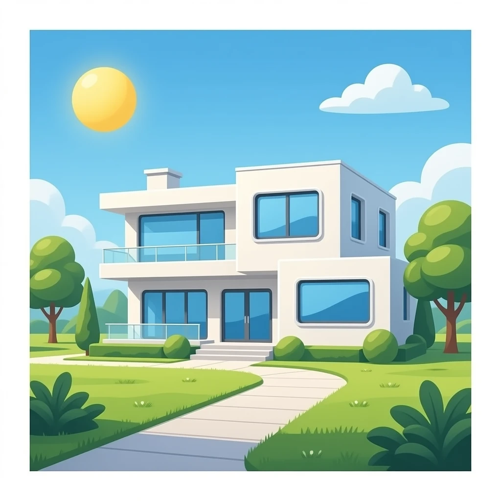 futuristic house emoji