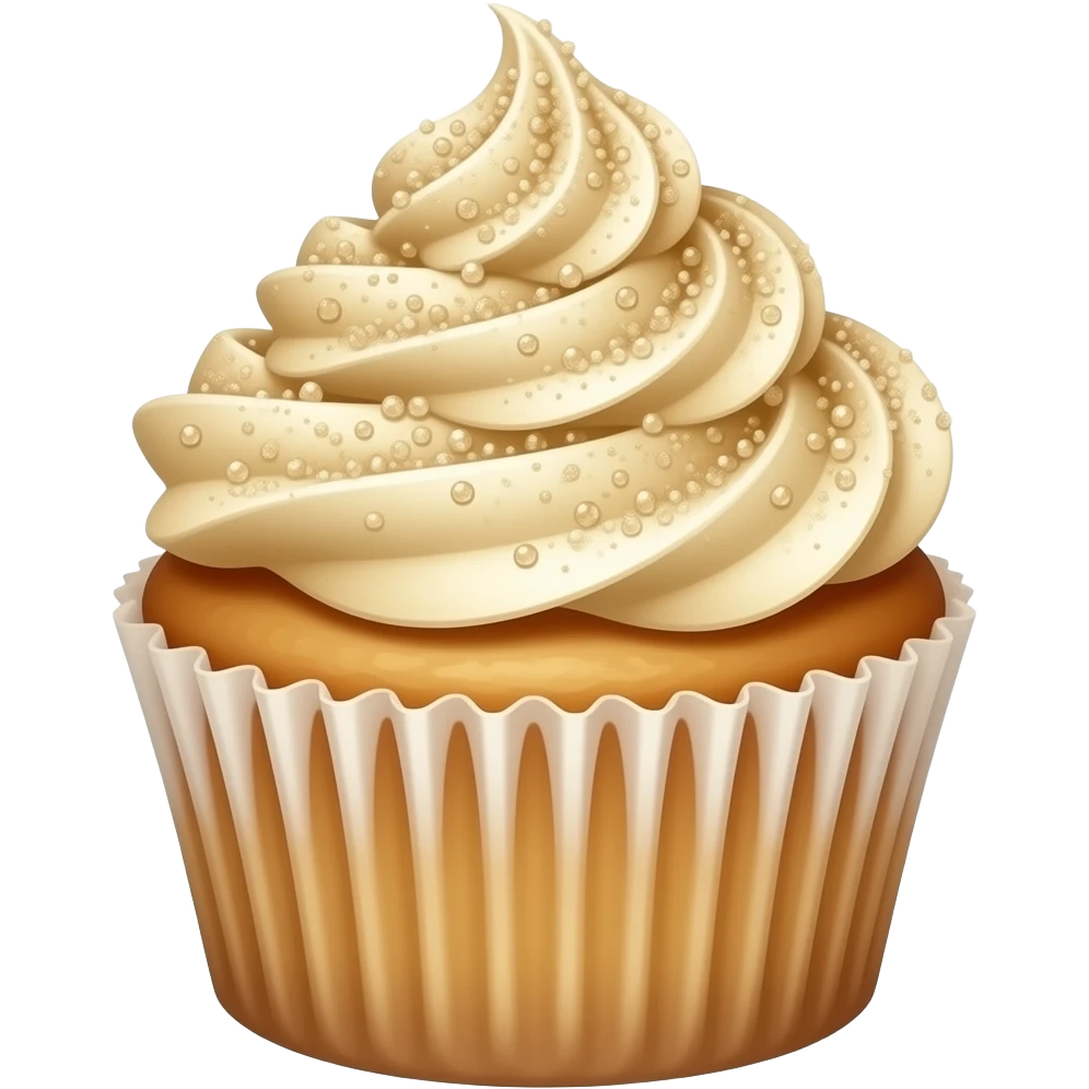 glitter cupcake emoji