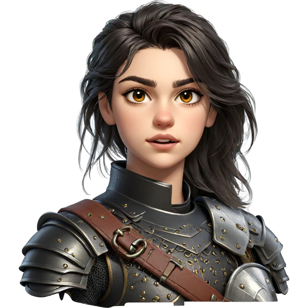 girl in armor portrait emoji
