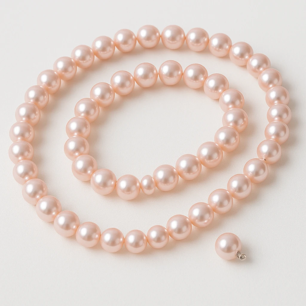 pink pearl necklace emoji