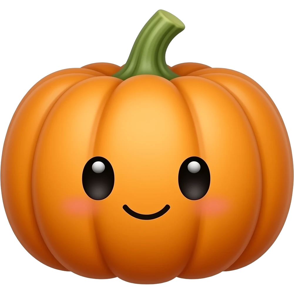 Kawaii calabaza emoji
