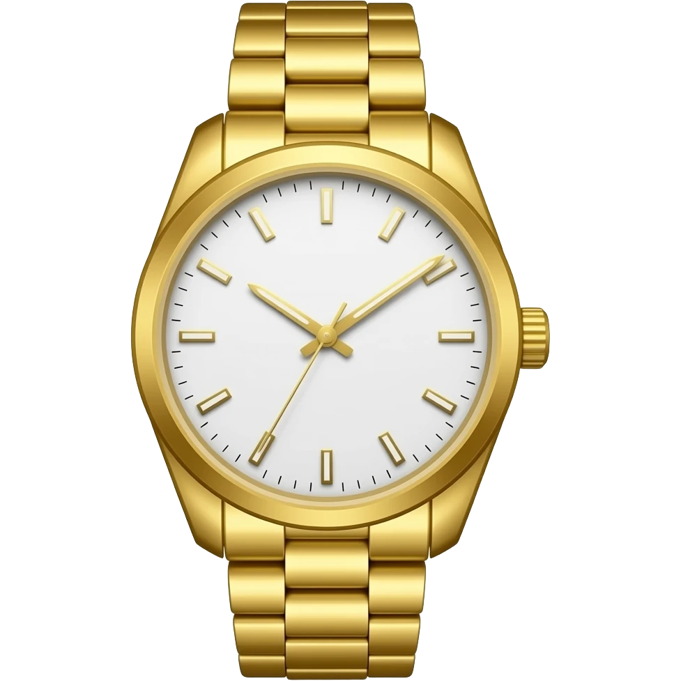 Watches gold emoji