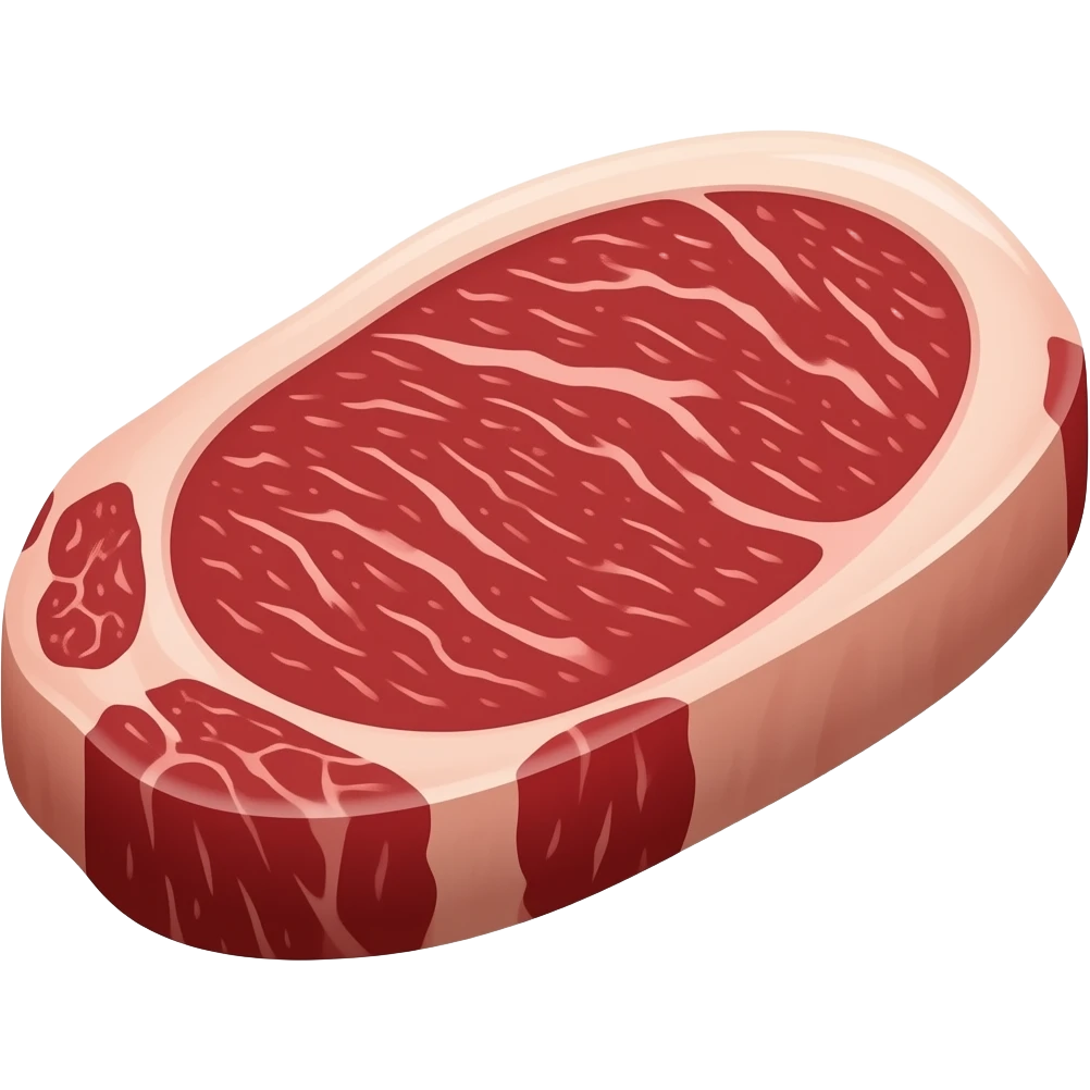 wagyu A5 premeum steak with high marble emoji