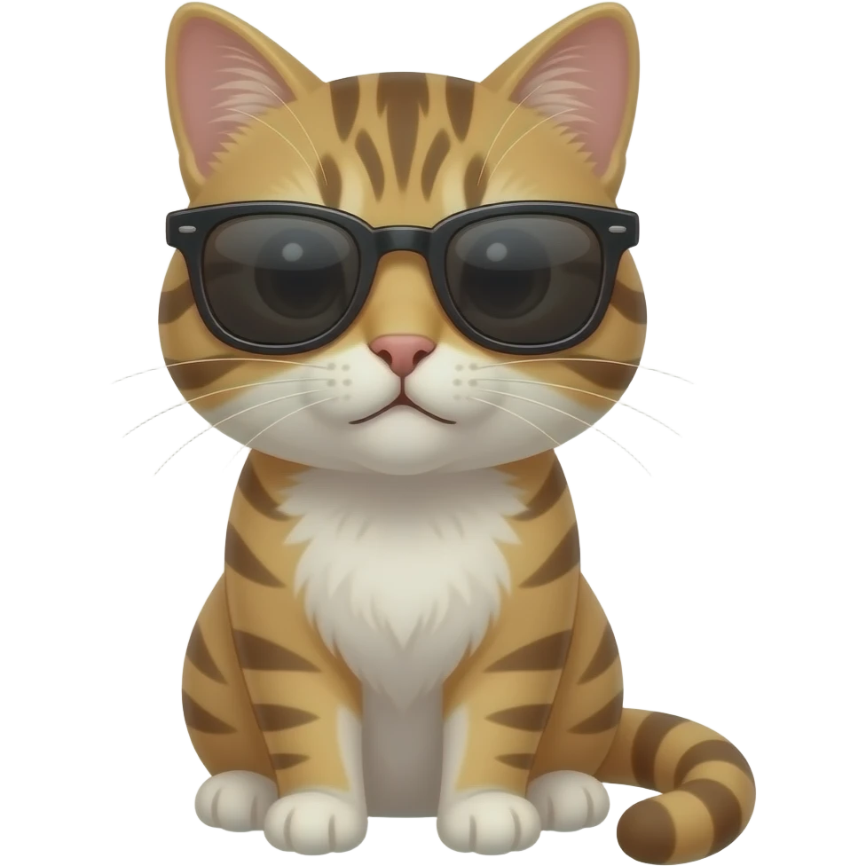 Cat wearing sunglasses emoji