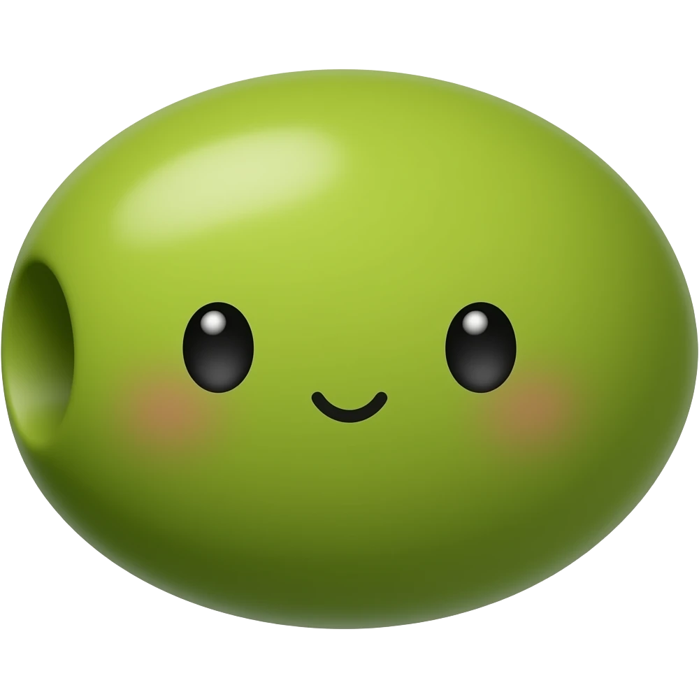 Kawaii olive emoji