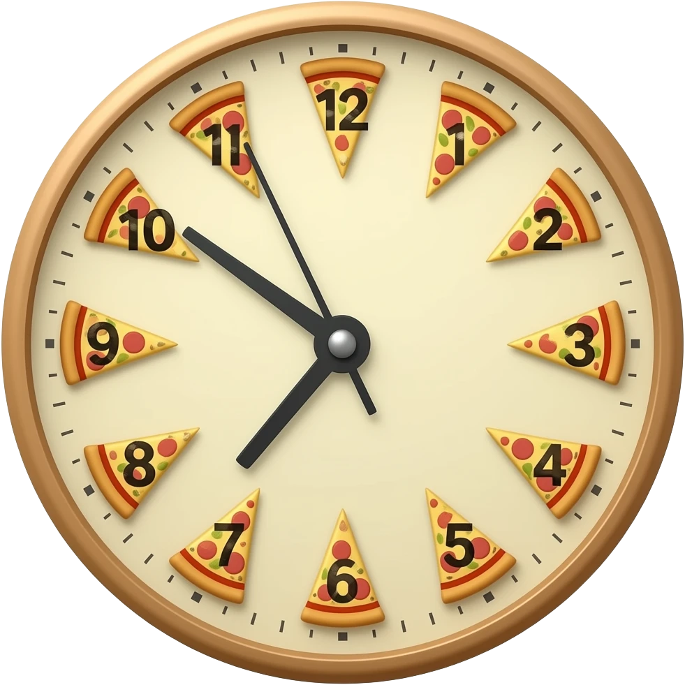 pizza clock emoji