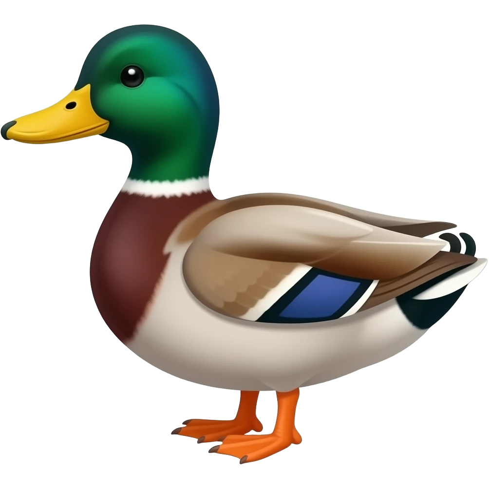 Gay duck flapping emoji