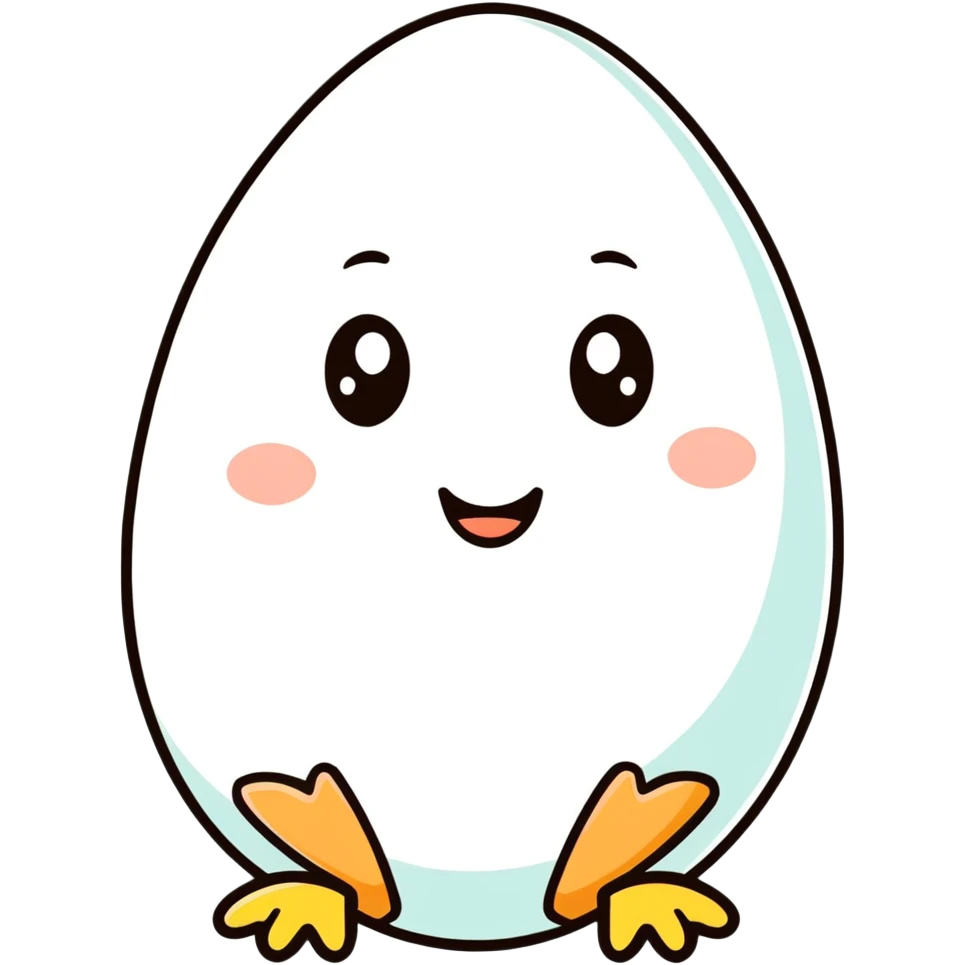 Happy egg emoji