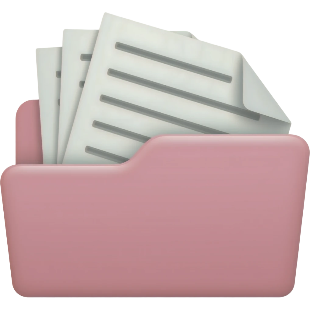junk files pale pink folder emoji