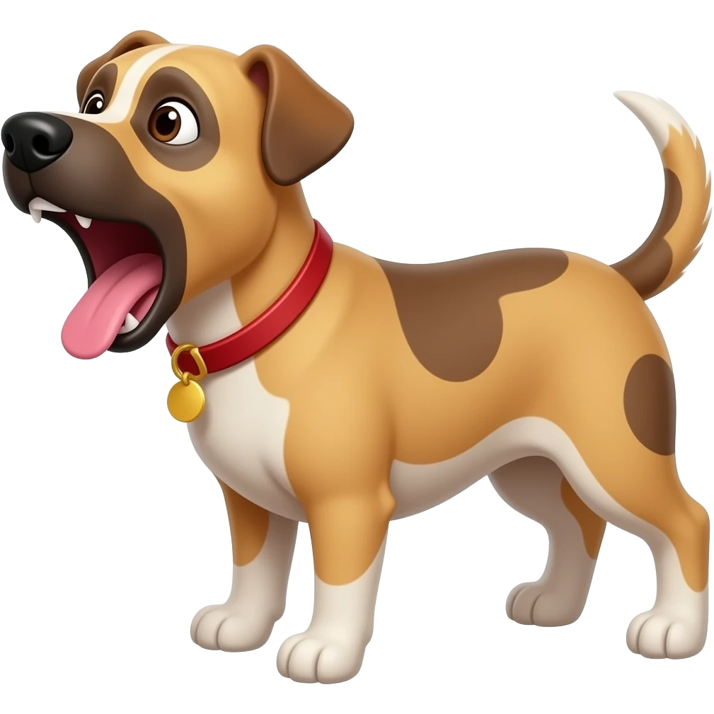 cachorro gritando emoji