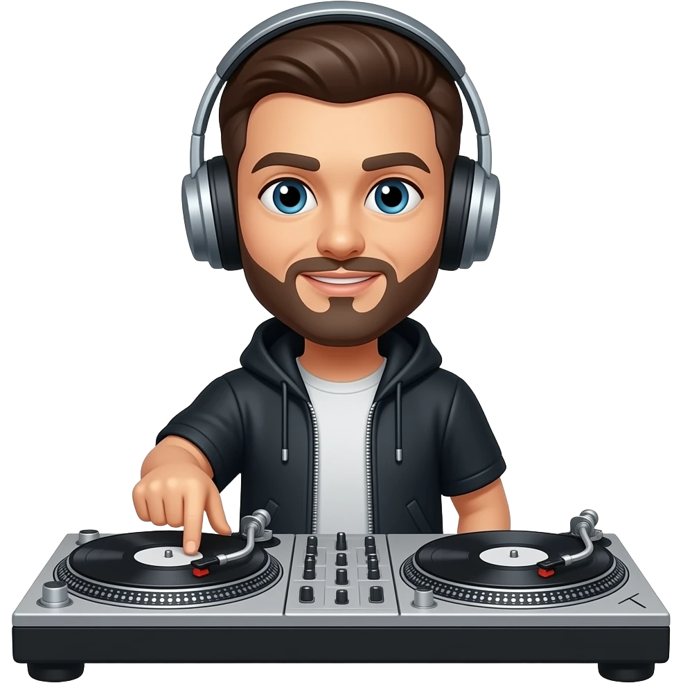 Dj Magic turntable emoji