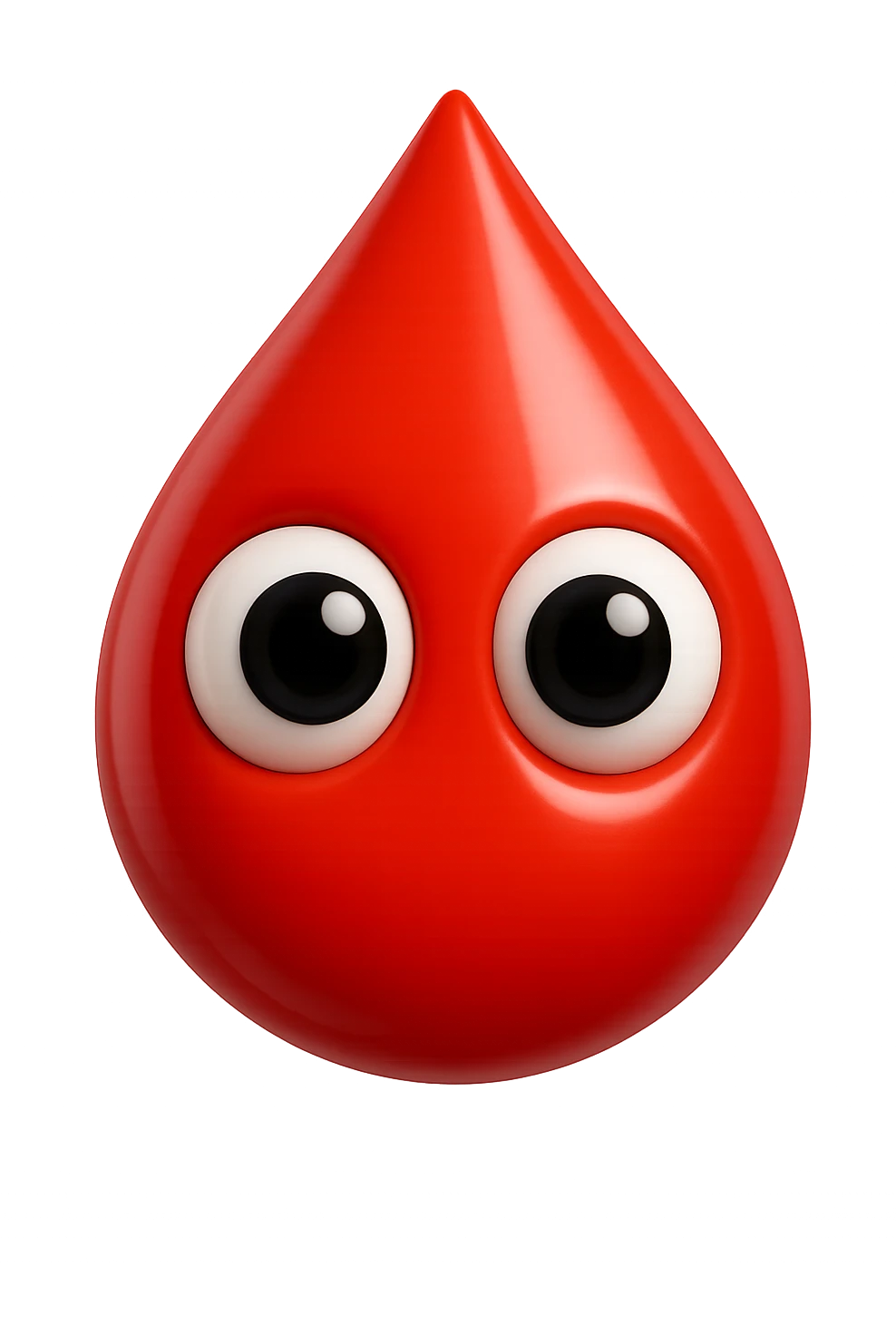 emoji 3d stile iphone di goccia di sangue con occhi 3d emoji