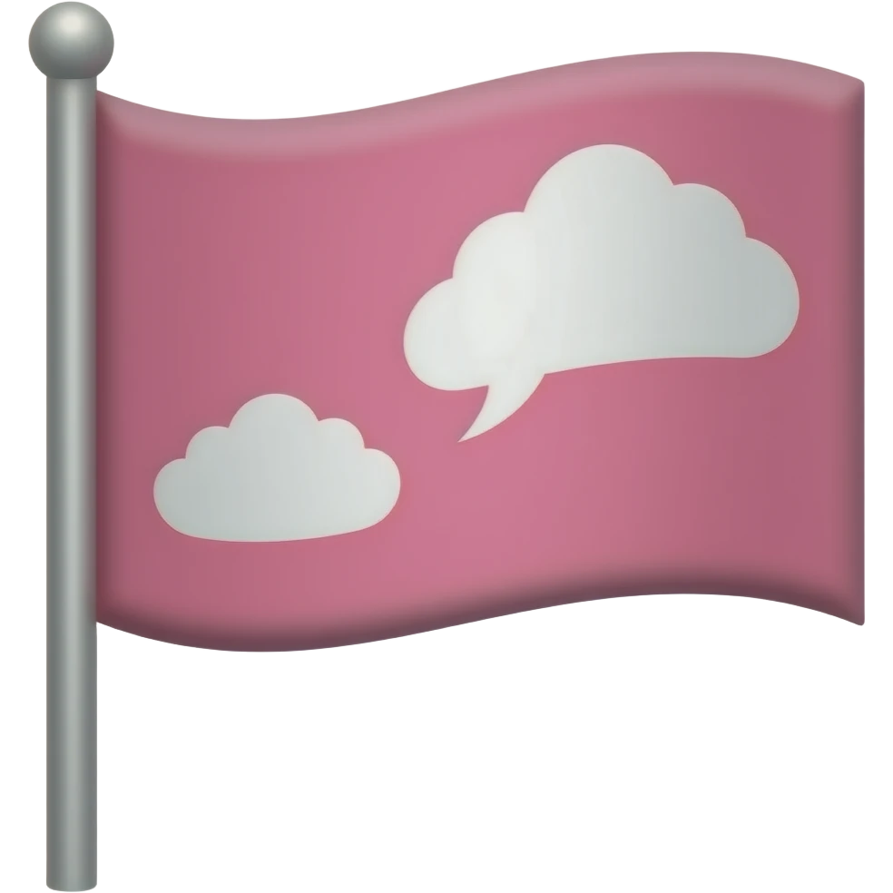 Pink flag emoji