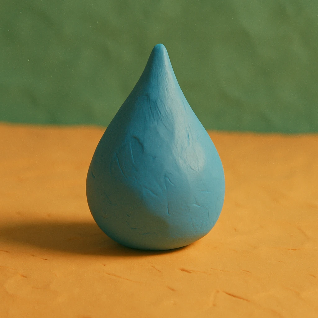 a single water drop emoji